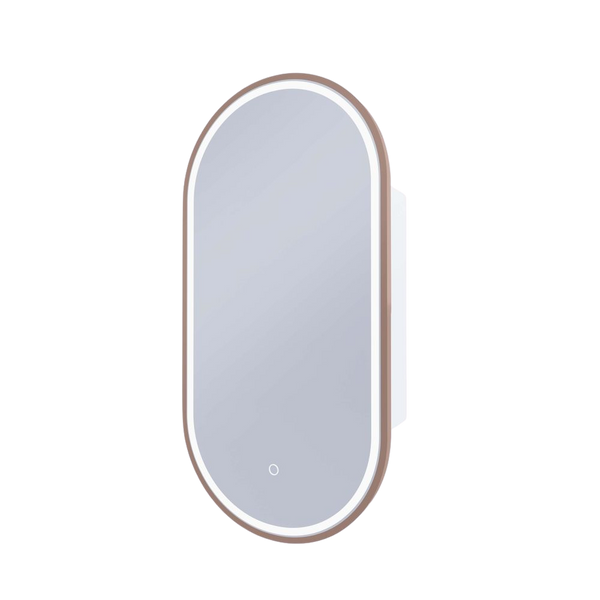 Remer Capsule LED Shaving Cabinet Cuban Bronze