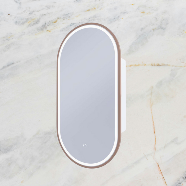 Remer Capsule LED Shaving Cabinet Cuban Bronze