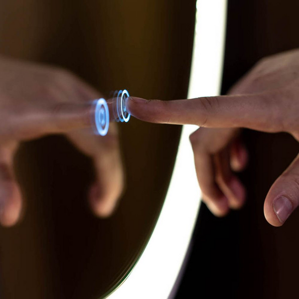 Remer Eclipse LED Mirror 600mm Manhattan Black