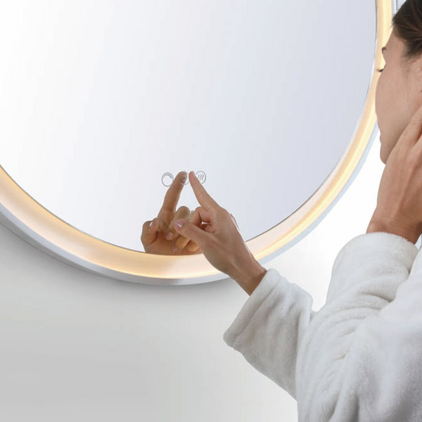 Remer Eclipse LED Mirror 600mm Milano White