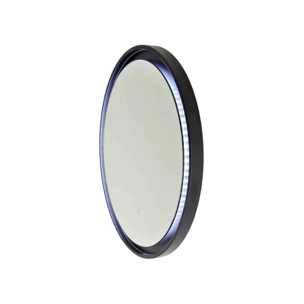 Remer Eclipse LED Mirror 800mm Manhattan Black with Dimmer