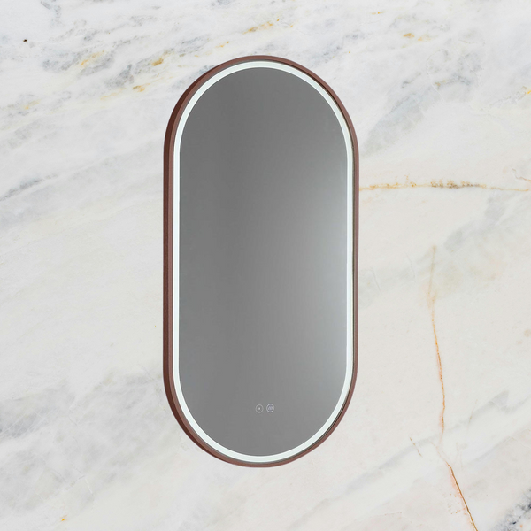 Remer Gatsby LED Mirror 450mm Cuban Bronze