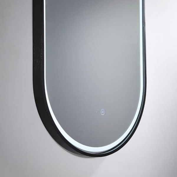 Remer Gatsby LED Mirror 600mm Manhattan Black