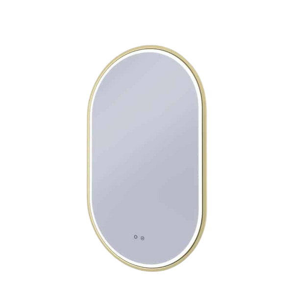 Remer Gatsby LED Mirror 600mm Baltic Brass