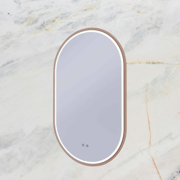 Remer Gatsby LED Mirror 600mm Cuban Bronze