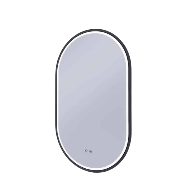Remer Gatsby LED Mirror 600mm Manhattan Black