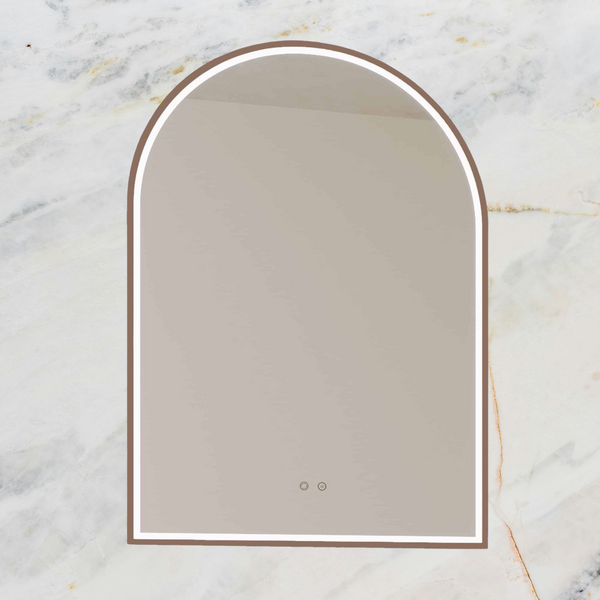 Remer Great Arch LED Mirror 700mm Cuban Bronze