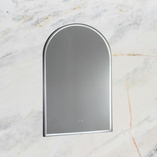 Remer Great Arch LED Mirror 700mm Georgian Metal