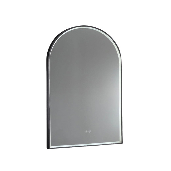 Remer Great Arch LED Mirror 700mm Manhattan Black