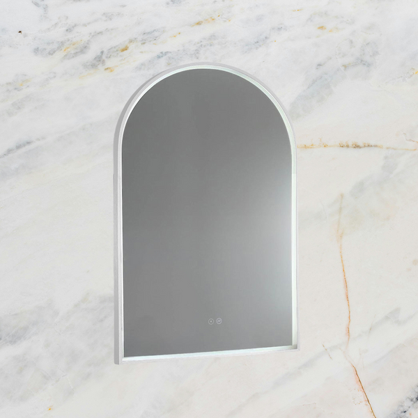 Remer Great Arch LED Mirror 700mm Milano White