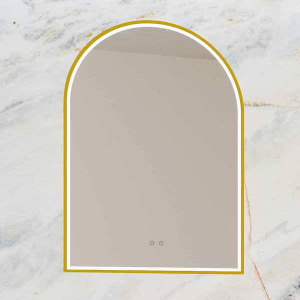 Remer Great Arch LED Mirror 700mm Nordic Gold