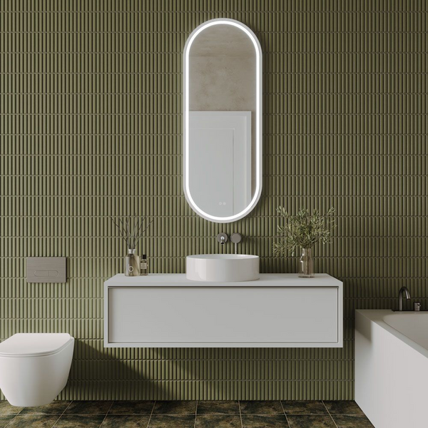 Remer Great Gatsby LED Mirror 1200mm Milano White