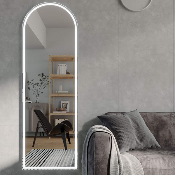 Remer Great Great Arch LED Mirror 1800mm Manhattan Black
