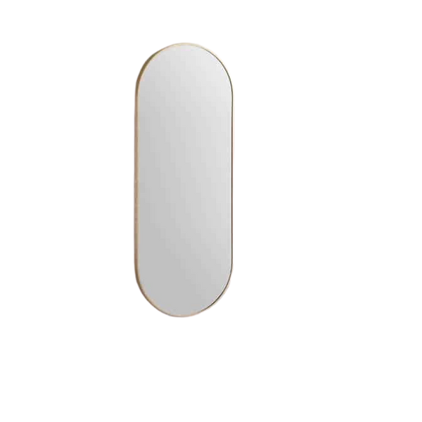 Remer Modern Oblong Mirror 1210mm Baltic Brass