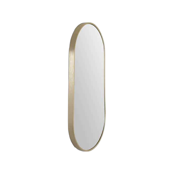 Remer Modern Oblong Mirror 910mm Baltic Brass