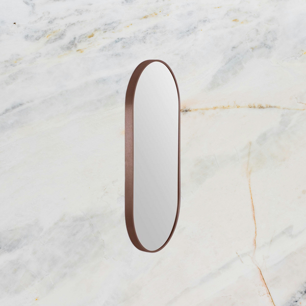 Remer Modern Oblong Mirror 910mm Cuban Bronze