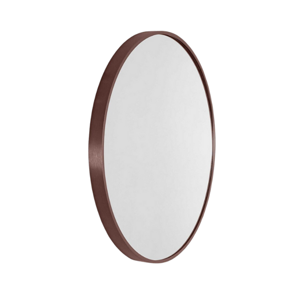 Remer Modern Round Mirror 610mm Cuban Bronze