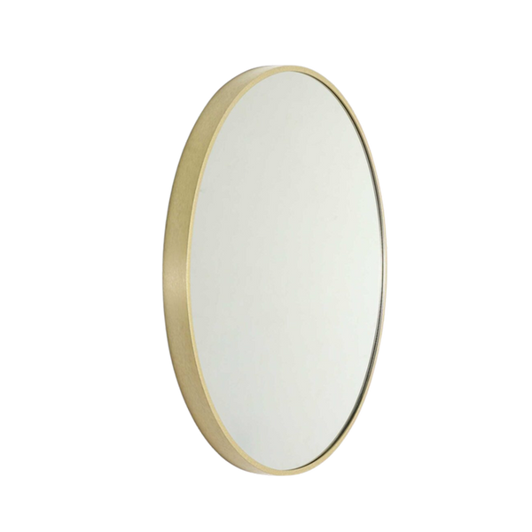 Remer Modern Round Mirror 610mm Nordic Gold