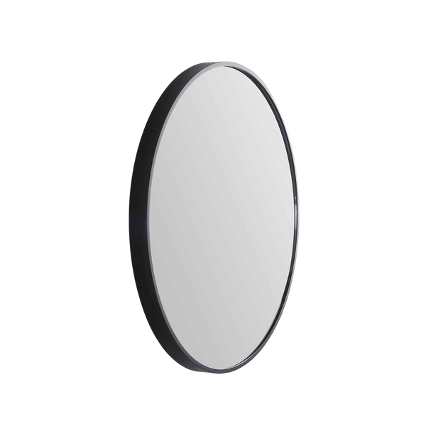 Remer Modern Round Mirror 810mm Manhattan Black