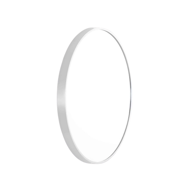 Remer Modern Round Mirror 810mm Milano White