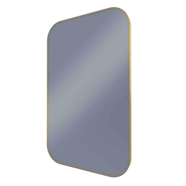 Remer Modern Soft Rectangle Wall Mirror 600mm Nordic Gold
