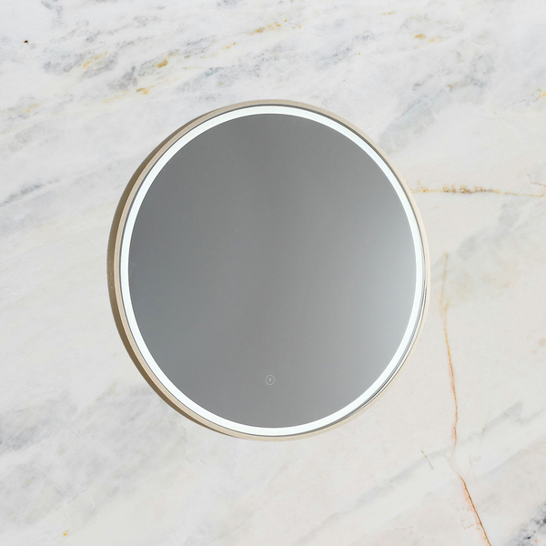 Remer Sphere LED Mirror 800mm Baltic Brass