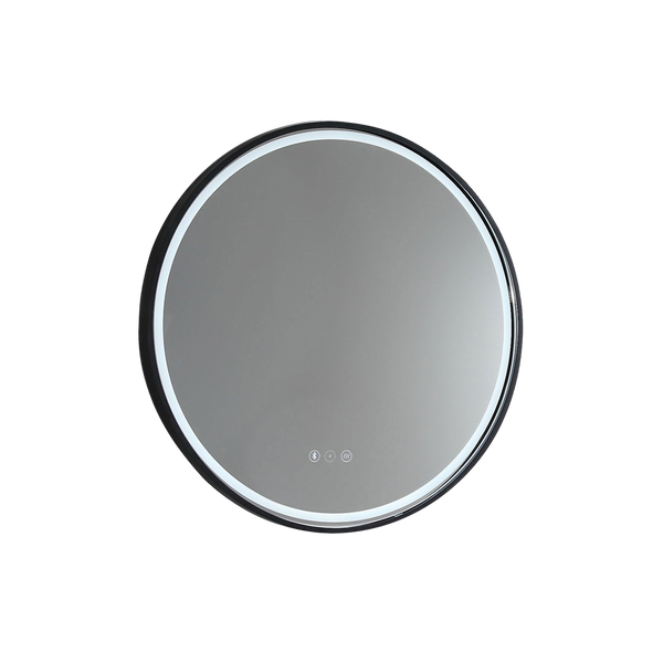 Remer Sphere LED Mirror 800mm Manhattan Black