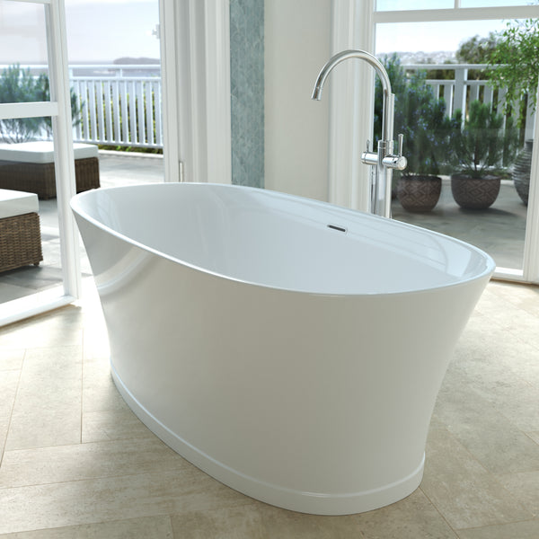 Caroma Riviere 1500mm Freestanding Bath Gloss White