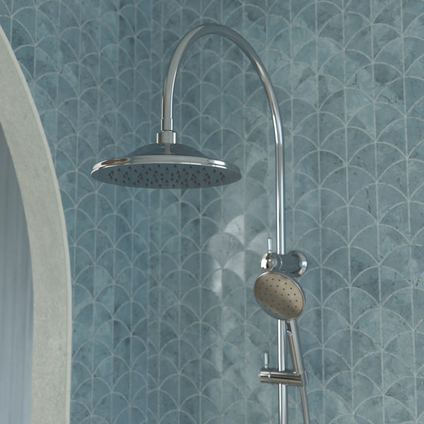 Caroma Riviere Rail Shower With Overhead Chrome