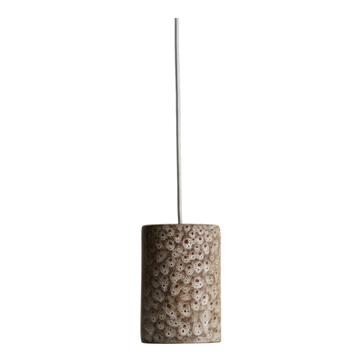Robert Gordon Small Cylinder Pendant White Ochre