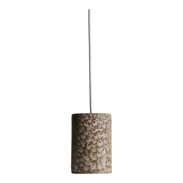 Robert Gordon Small Cylinder Pendant White Ochre
