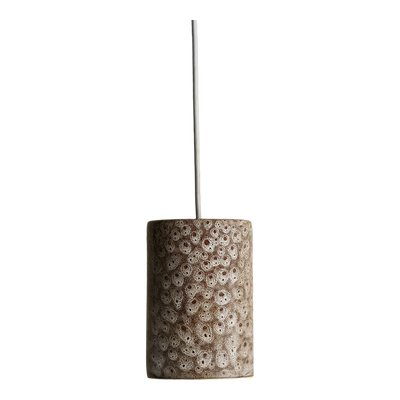 Robert Gordon Large Cylinder Pendant White Ochre