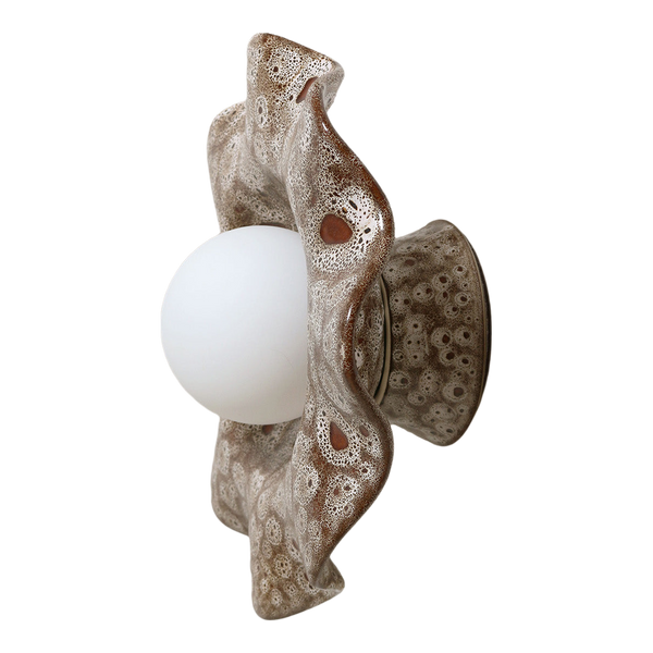 Robert Gordon Pearl Wall Sconce White Ochre