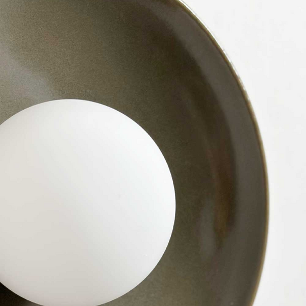 Robert Gordon Dish Wall Sconce Olive