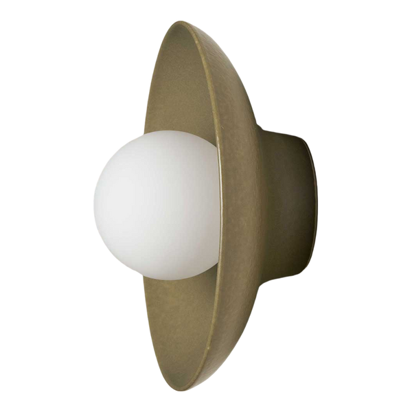 Robert Gordon Dish Wall Sconce Olive