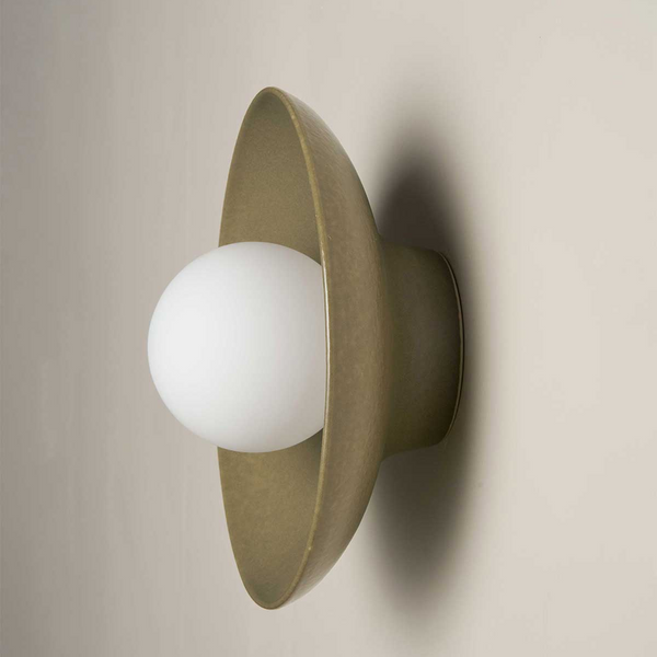 Robert Gordon Dish Wall Sconce Olive