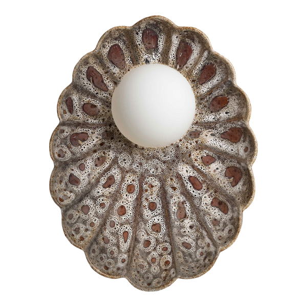 Robert Gordon Oyster Wall Sconce White Ochre