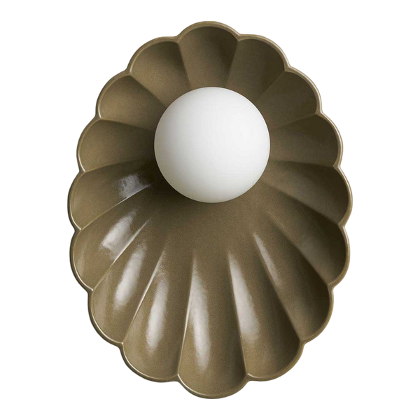 Robert Gordon Oyster Wall Sconce Olive