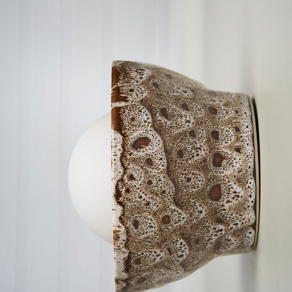 Robert Gordon Bowl Wall Sconce White Ochre