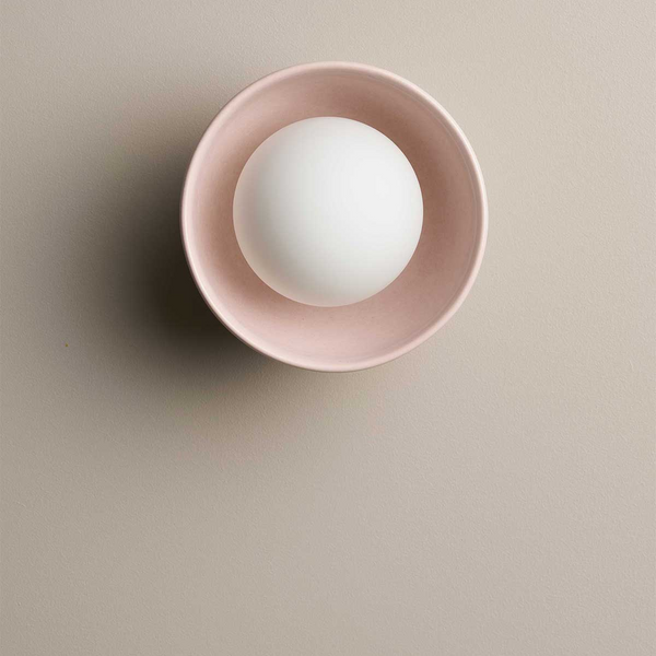 Robert Gordon Bowl Wall Sconce Rose Quartz