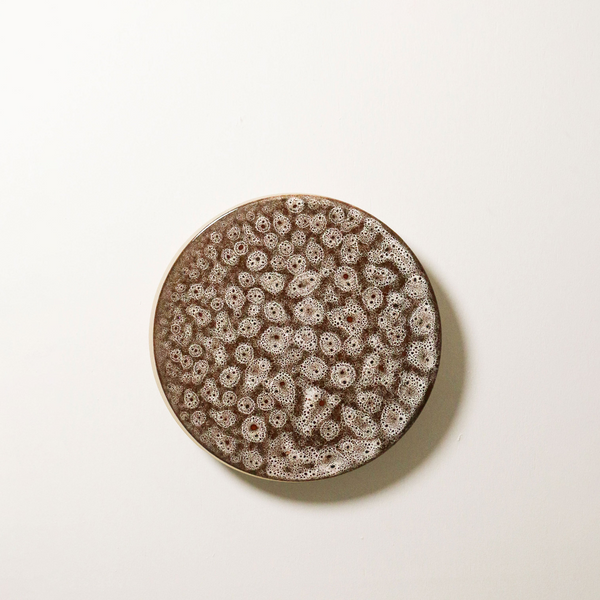 Robert Gordon Small Disc Wall Light White Ochre