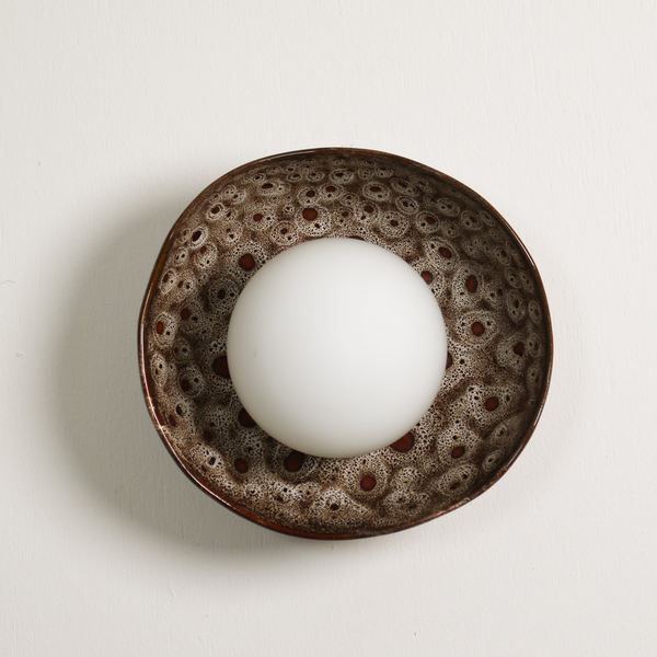 Robert Gordon Shell Wall Sconce White Ochre