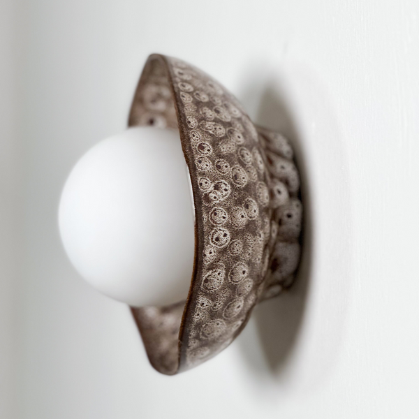 Robert Gordon Shell Wall Sconce White Ochre