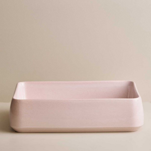 Robert Gordon Kiln 515 Rectangular Hand Basin Rose Quartz
