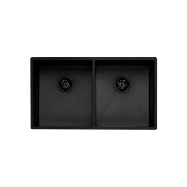 Oliveri Spectra Double Bowl Sink Black