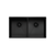 Oliveri Spectra Double Bowl Sink Black
