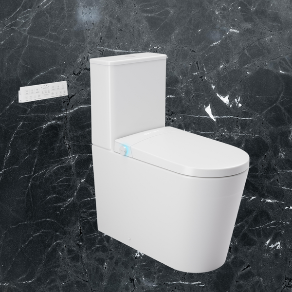 Argent Evoke Back To Wall Smart Toilet White