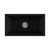 Oliveri Sicily Fireclay Farmhouse Countertop or Undermount Sink Matte Black