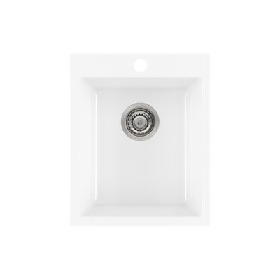 Oliveri Sicily Single Bowl Fireclay Topmount Sink White