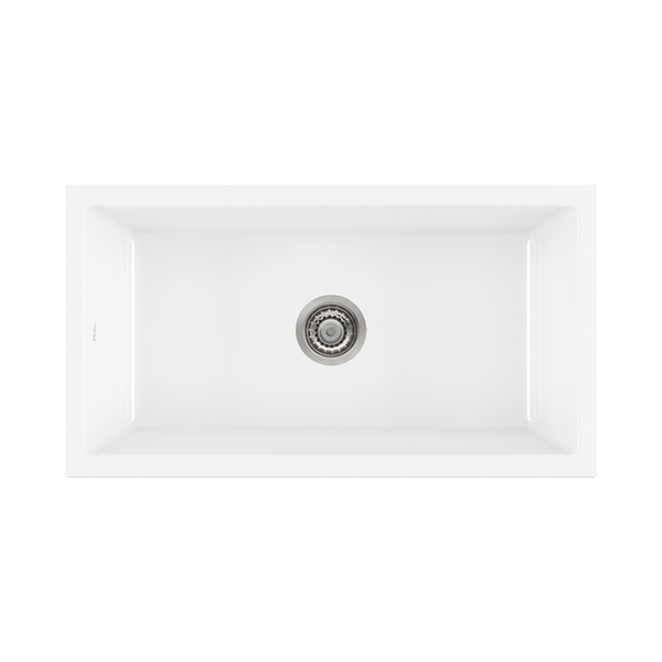 Oliveri Sicily Fireclay Farmhouse Countertop or Undermount Sink White